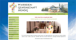 Desktop Screenshot of pfarreiengemeinschaft-mendig.de