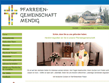 Tablet Screenshot of pfarreiengemeinschaft-mendig.de